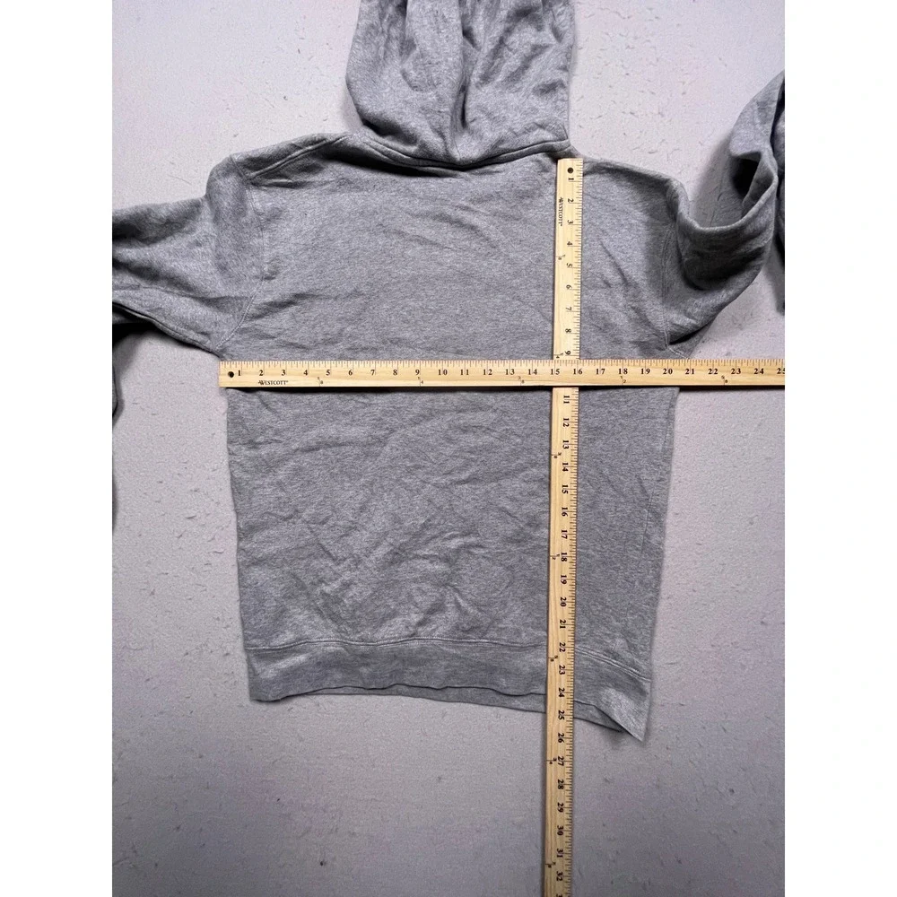 The North Face Hoodie Cotton Blend Heather Gray Medium Mens